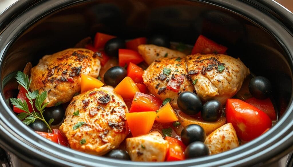 Keto Greek Chicken in Slow Cooker Keto Greek Chicken in Slow Cooker